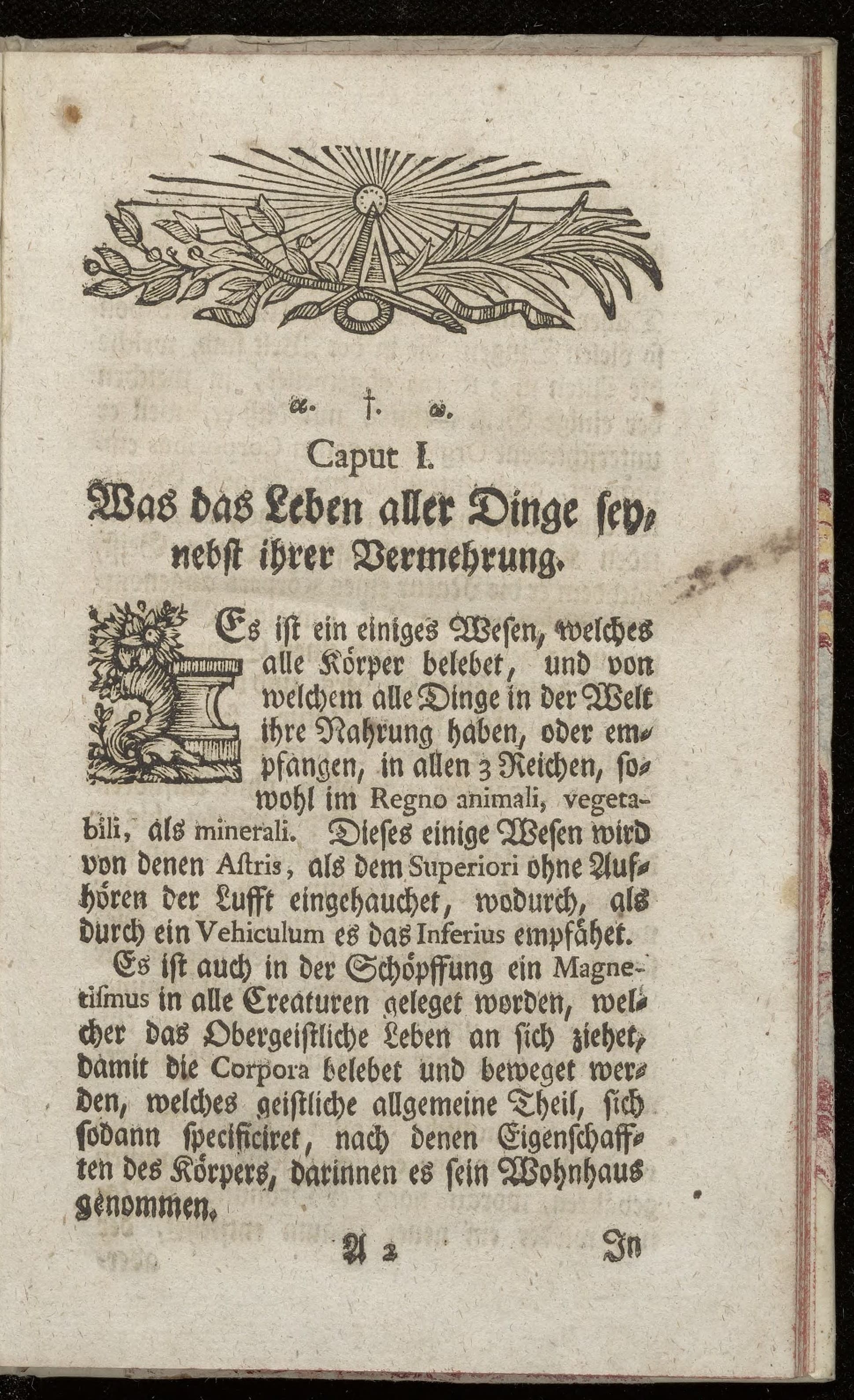 Geheimniss von dem Leben und Vermehrung aller Dinge