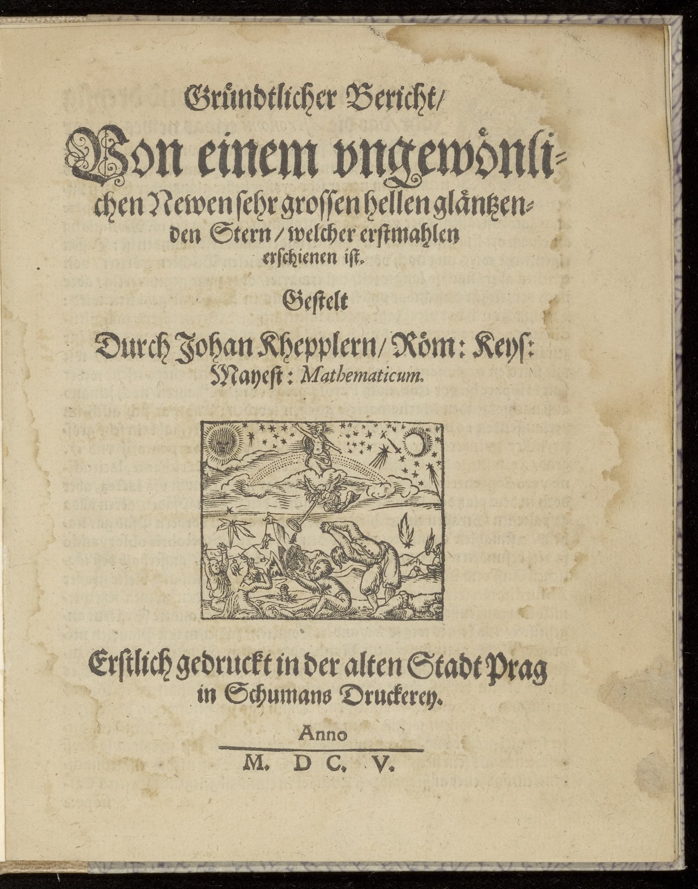 Gründtlicher Bericht, von einem ungewöhnlichen newen sehr grossen hellen gläntzenden Stern