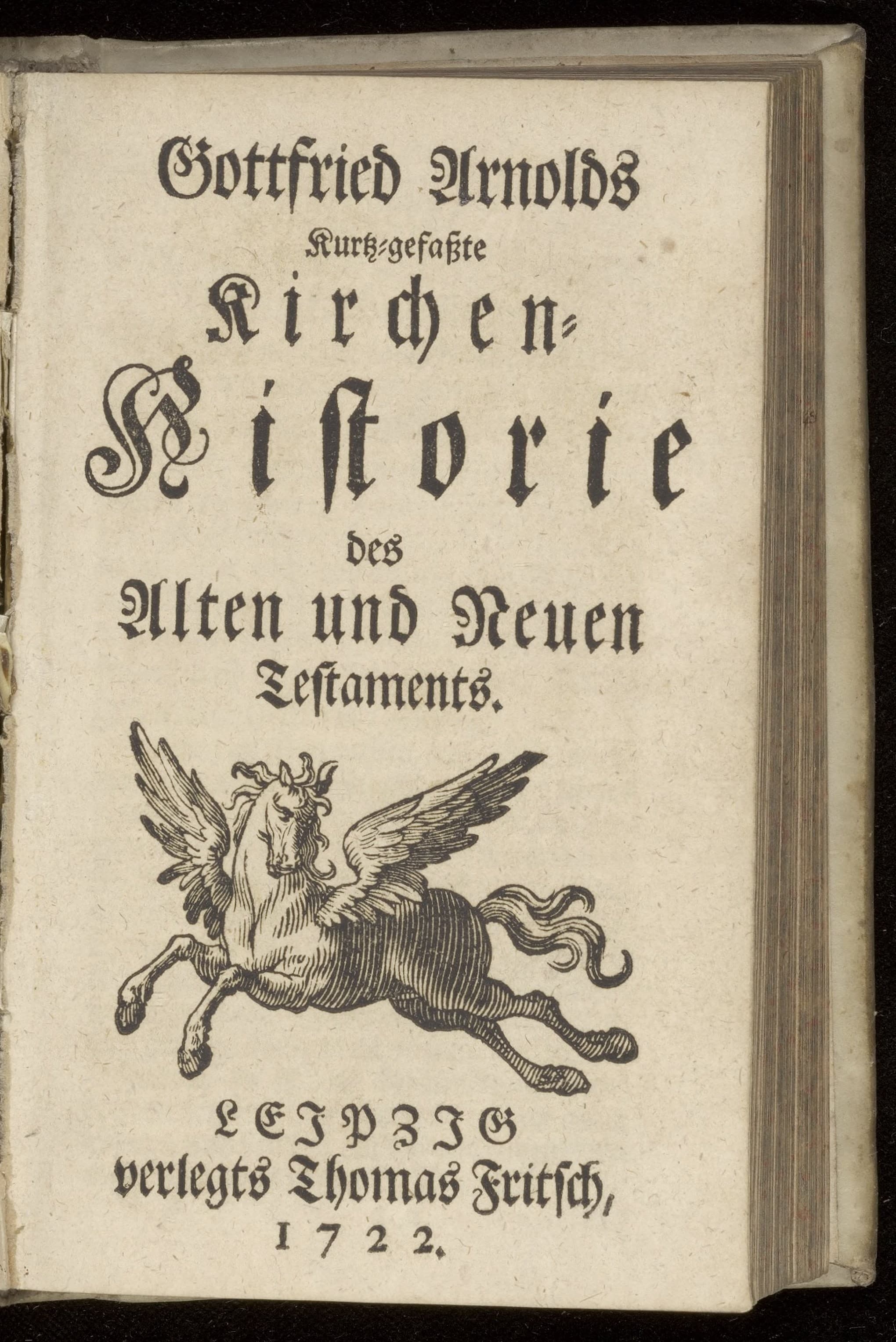 Kurtz-gefasste Kirchen-Historie des Alten und Neuen Testaments