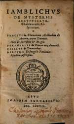 On the Mysteries of the Egyptians