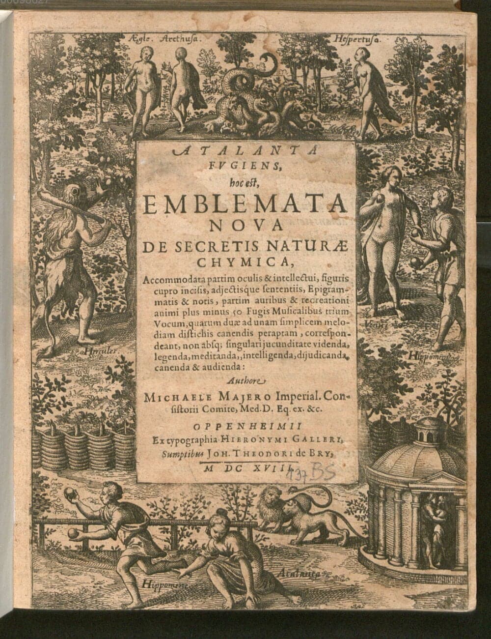 Michael Maier — Atalanta Fugiens (1618, Merian engravings)
