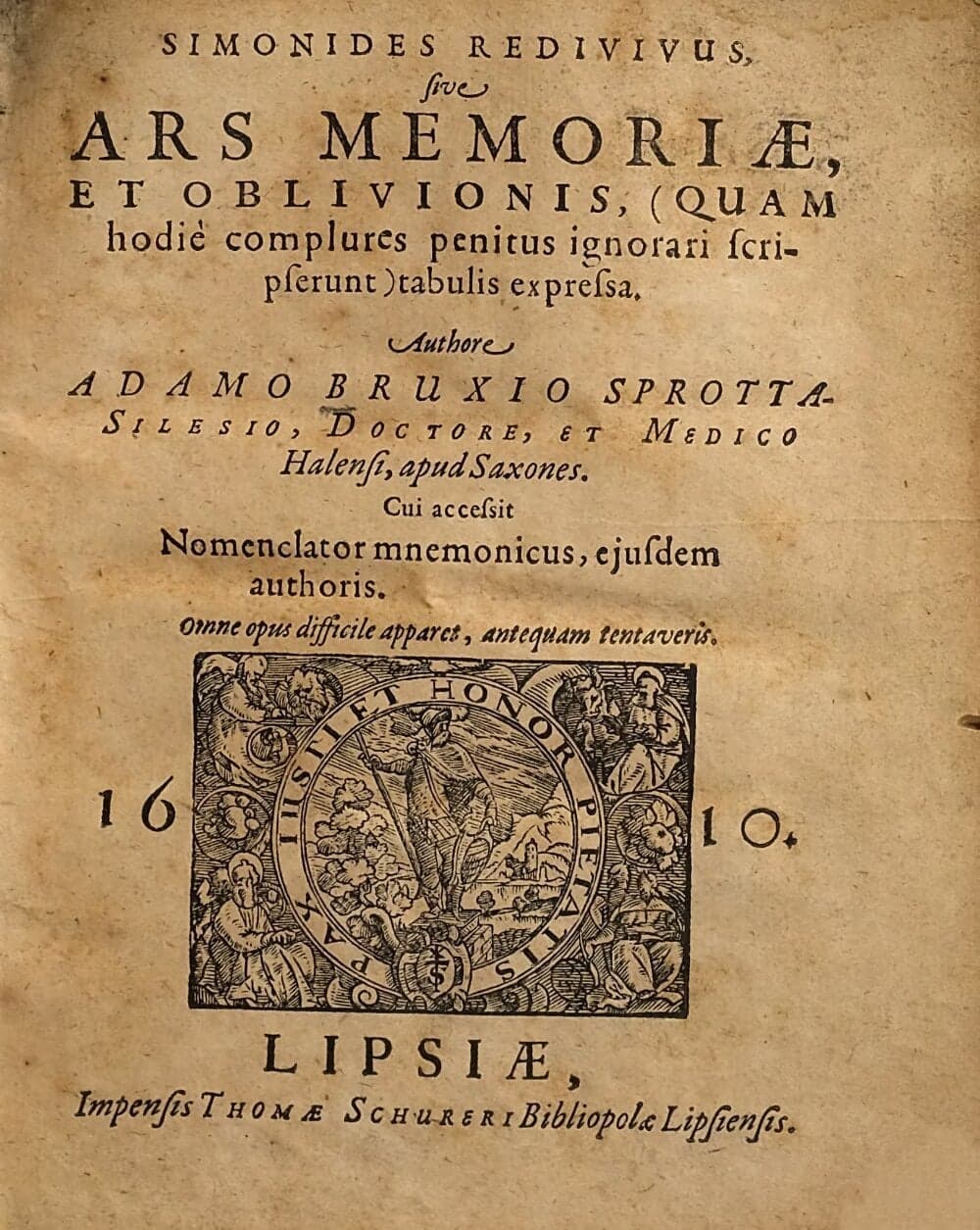 Simonides Reborn, or the Art of Memory and Oblivion