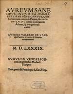 A Golden Work Explaining the Tree of Science and General Art of Ramon Llull