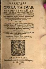 The Works of Ramon Llull Pertaining to the Universal Art