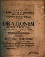 Invitation to an Inaugural Oration on the Faculty of Extemporaneous Speaking and the Art of Ramon Llull