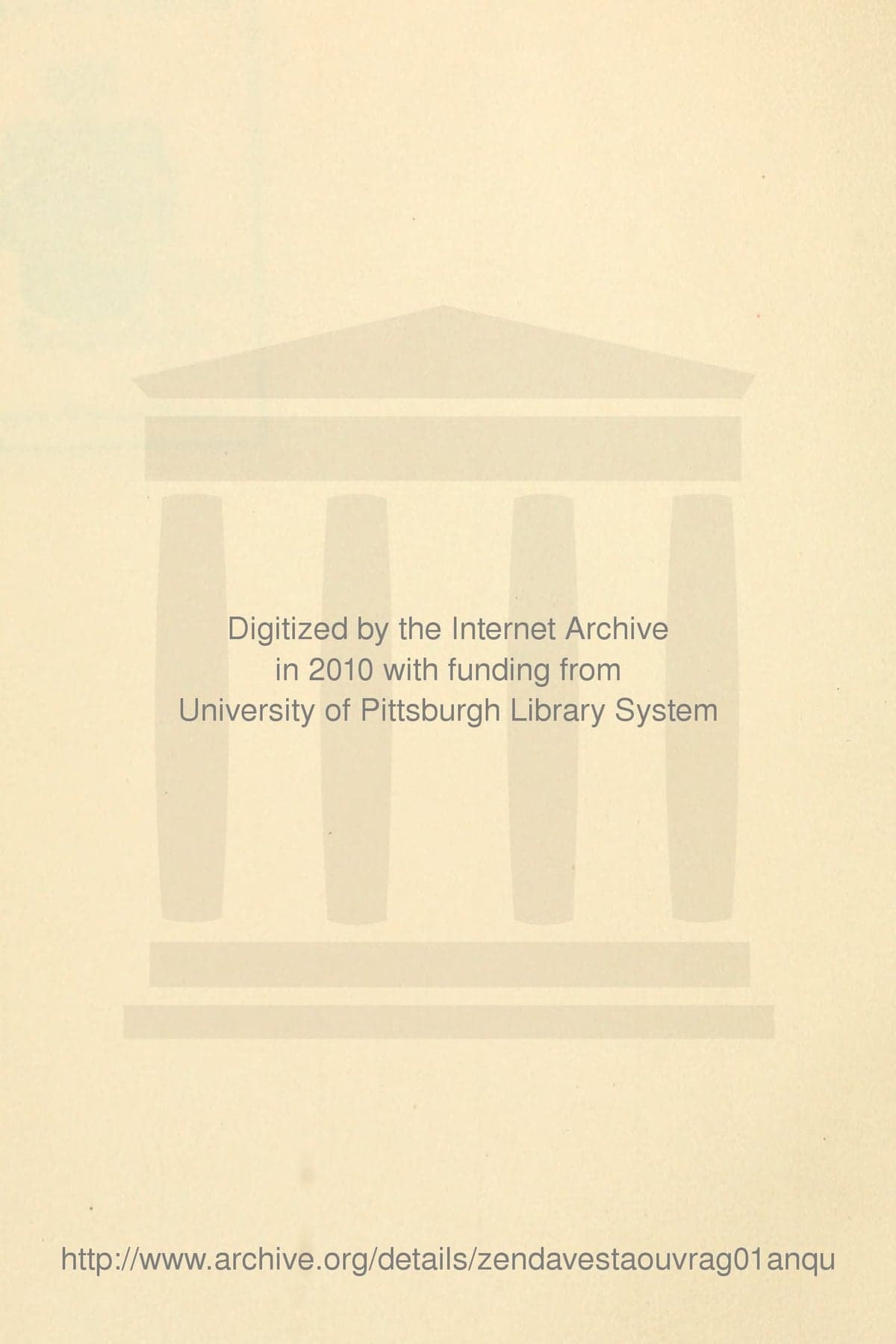 Zend-Avesta: The Work of Zoroaster