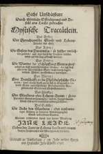 Six Invaluable Mystical Tracts