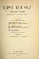 Latin Works Vol. III (On Magic, On Bonds)