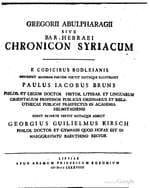 The Syriac Chronicle