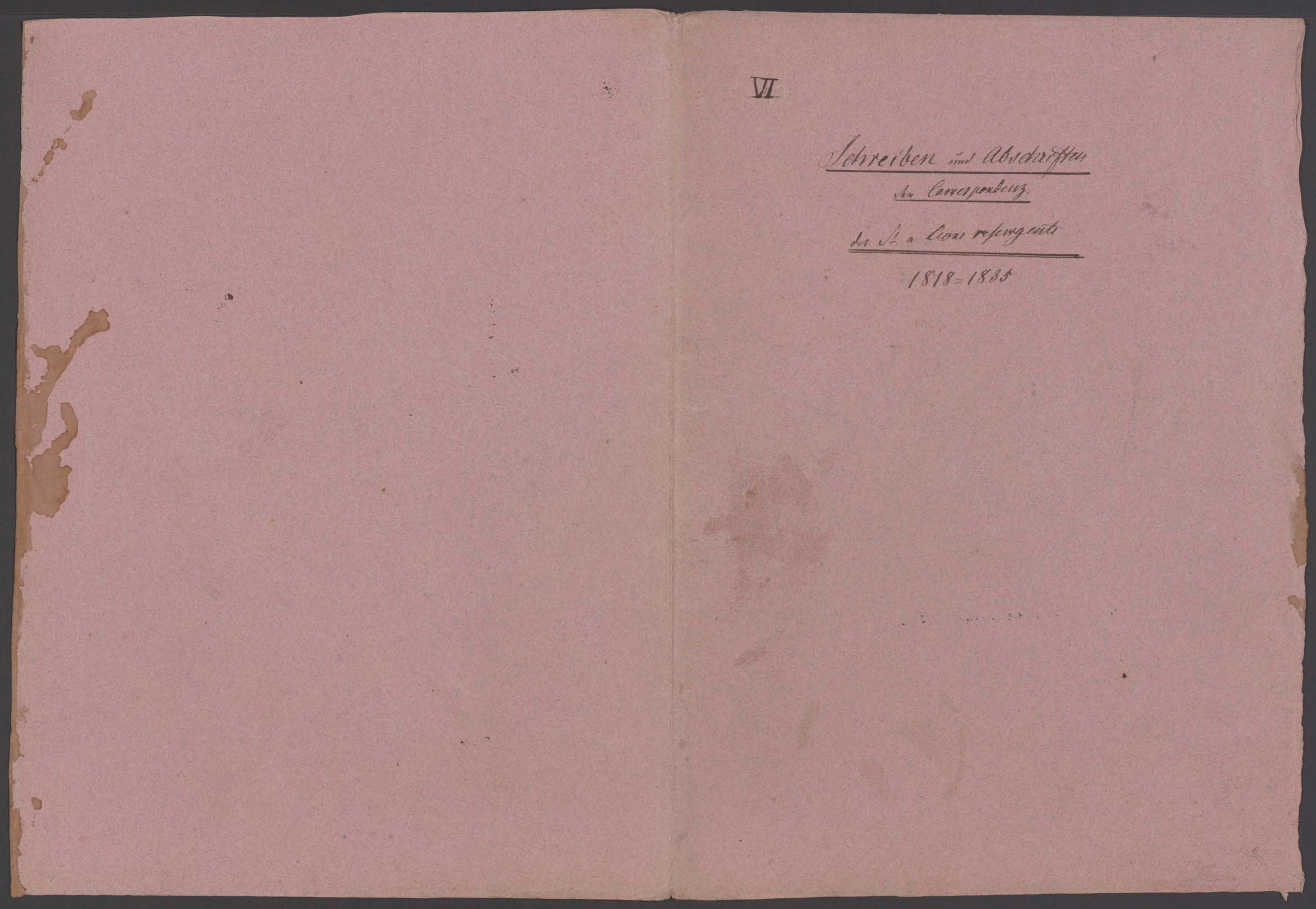 Sammlung von Ritualstücken und geheimen Notizen über das Clericat [Omslagtitel]