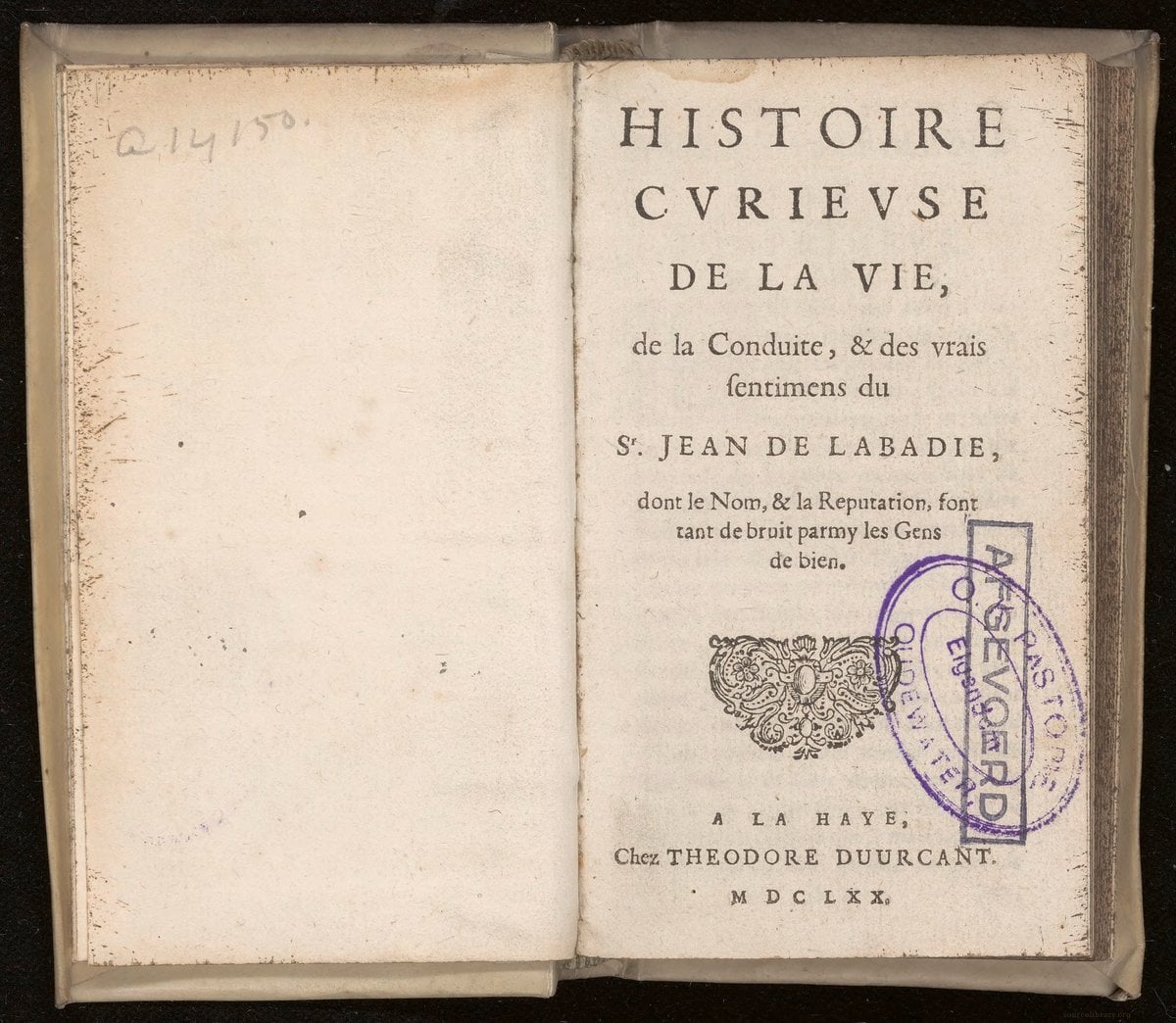 Curious History of the Life of Jean de Labadie