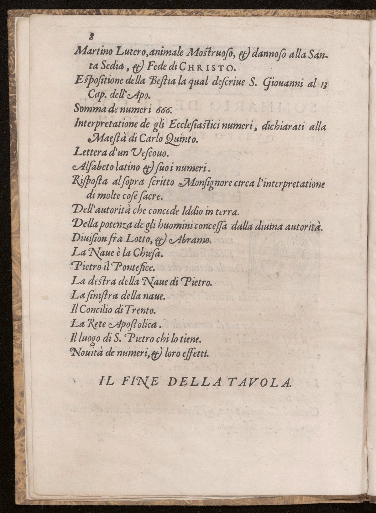 Declaration on the 13th Chapter of the Apocalypse