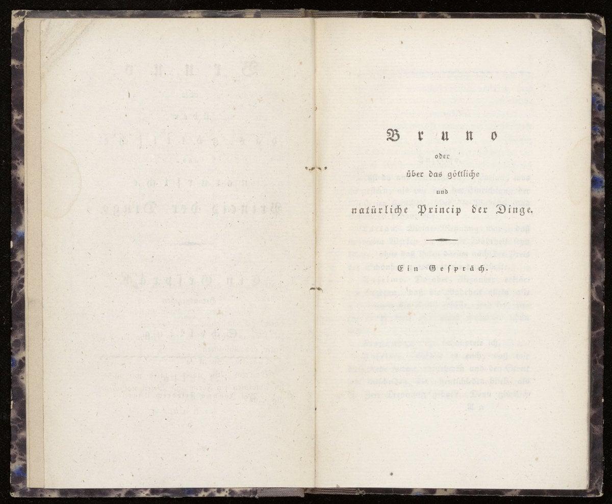 Bruno, or On the Divine and Natural Principle of Things