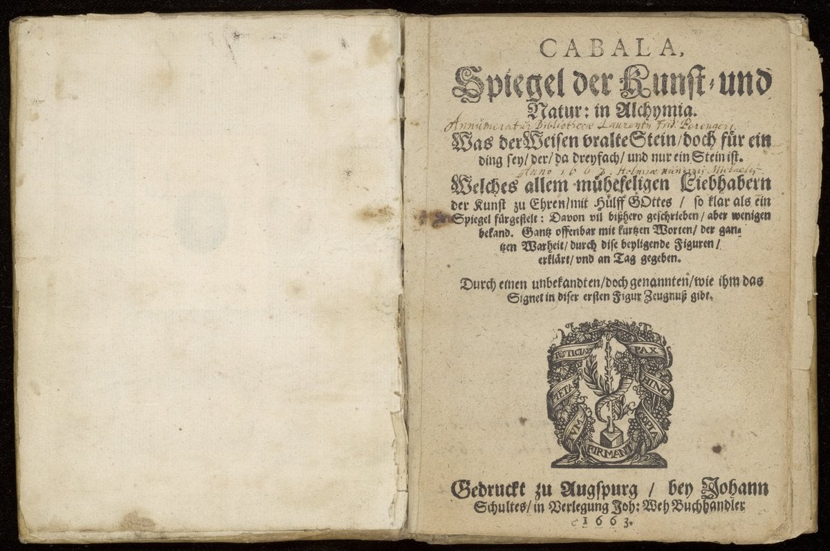 Cabala: Mirror of Art and Nature in Alchemy