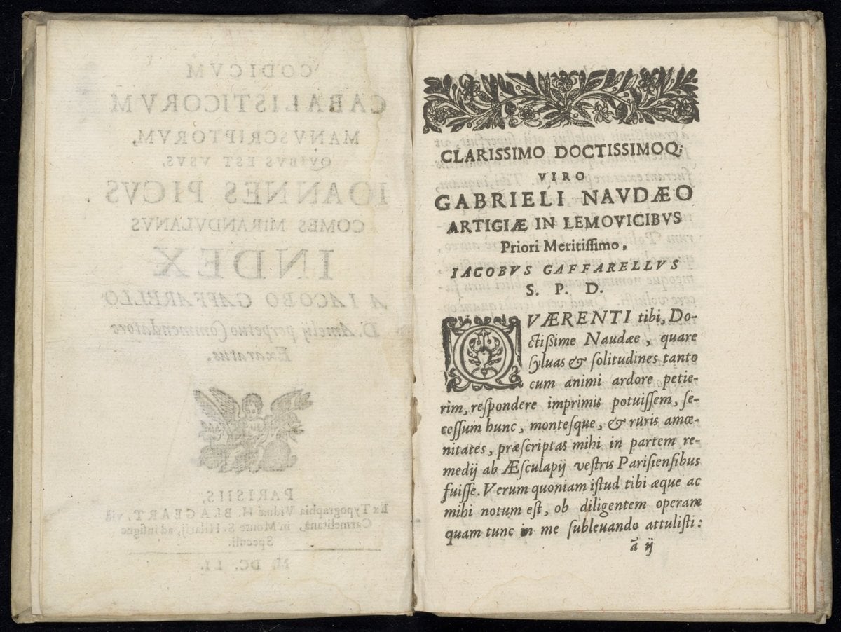 Index of the Kabbalistic Manuscripts of Pico della Mirandola