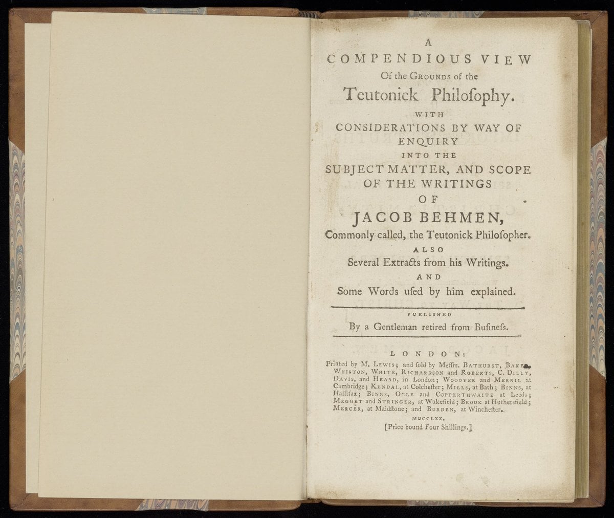 A compendious view of the grounds of the teutonick philosophy