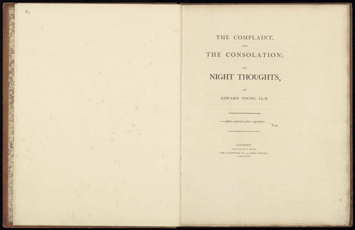 The complaint, and the consolation; or night thoughts