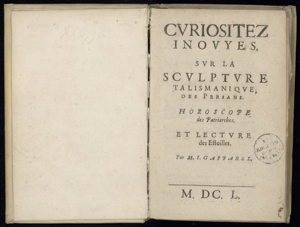 Unheard-of Curiosities concerning the Talismanic Sculpture of the Persians