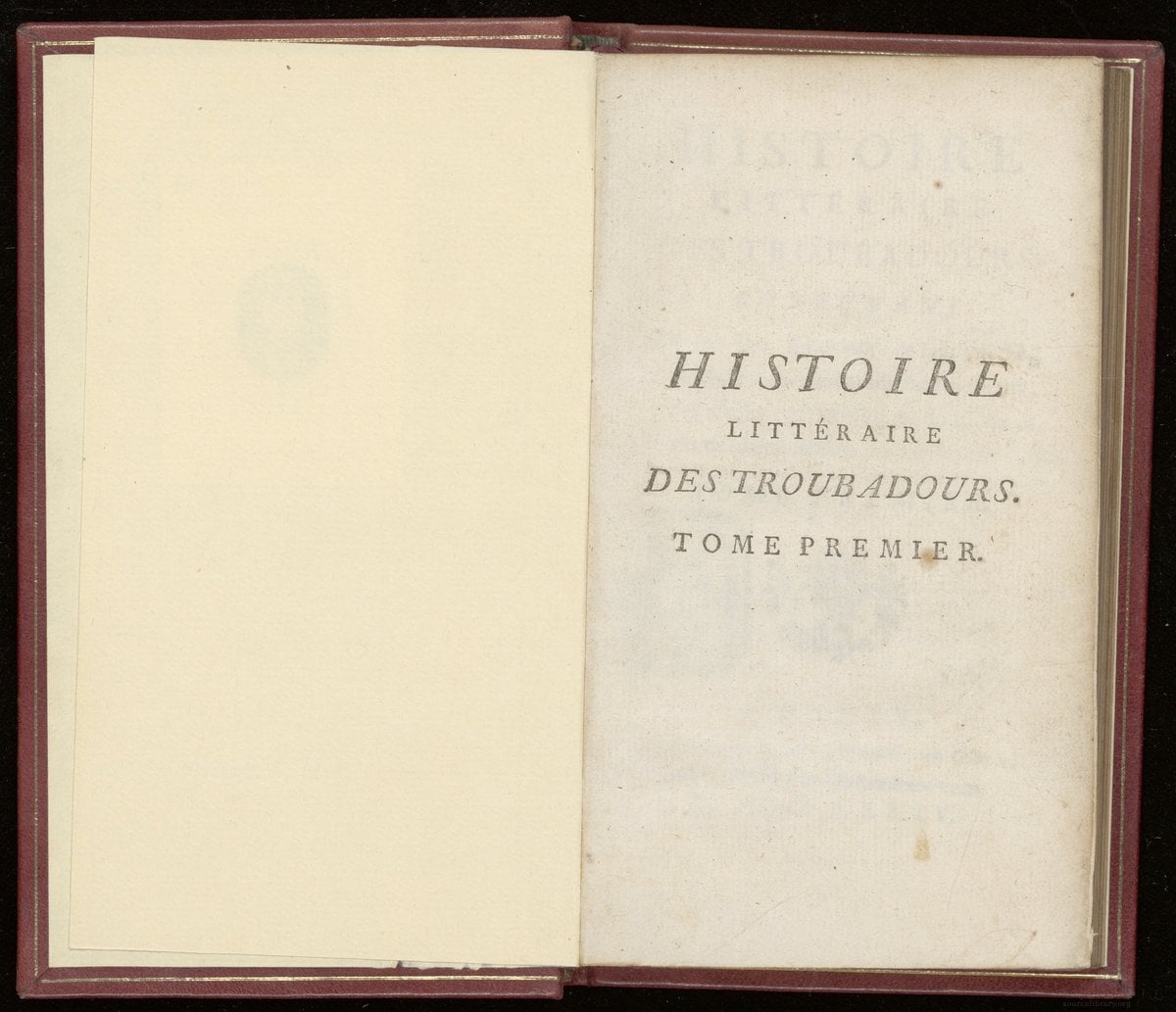 Literary History of the Troubadours