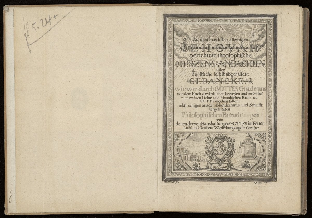 Theosophical Heart-Devotions Directed to the Highest Sole Jehovah