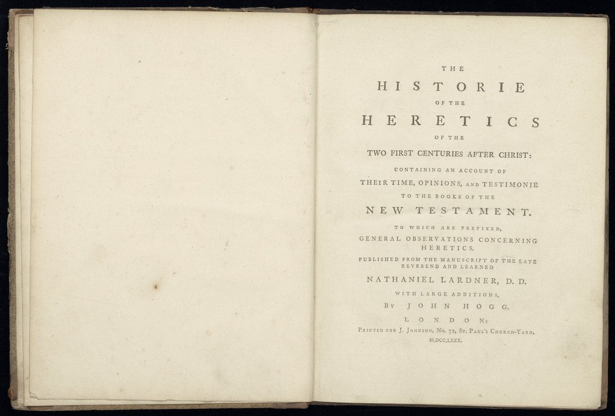 The historie of the heretics of the first two centuries after Christ