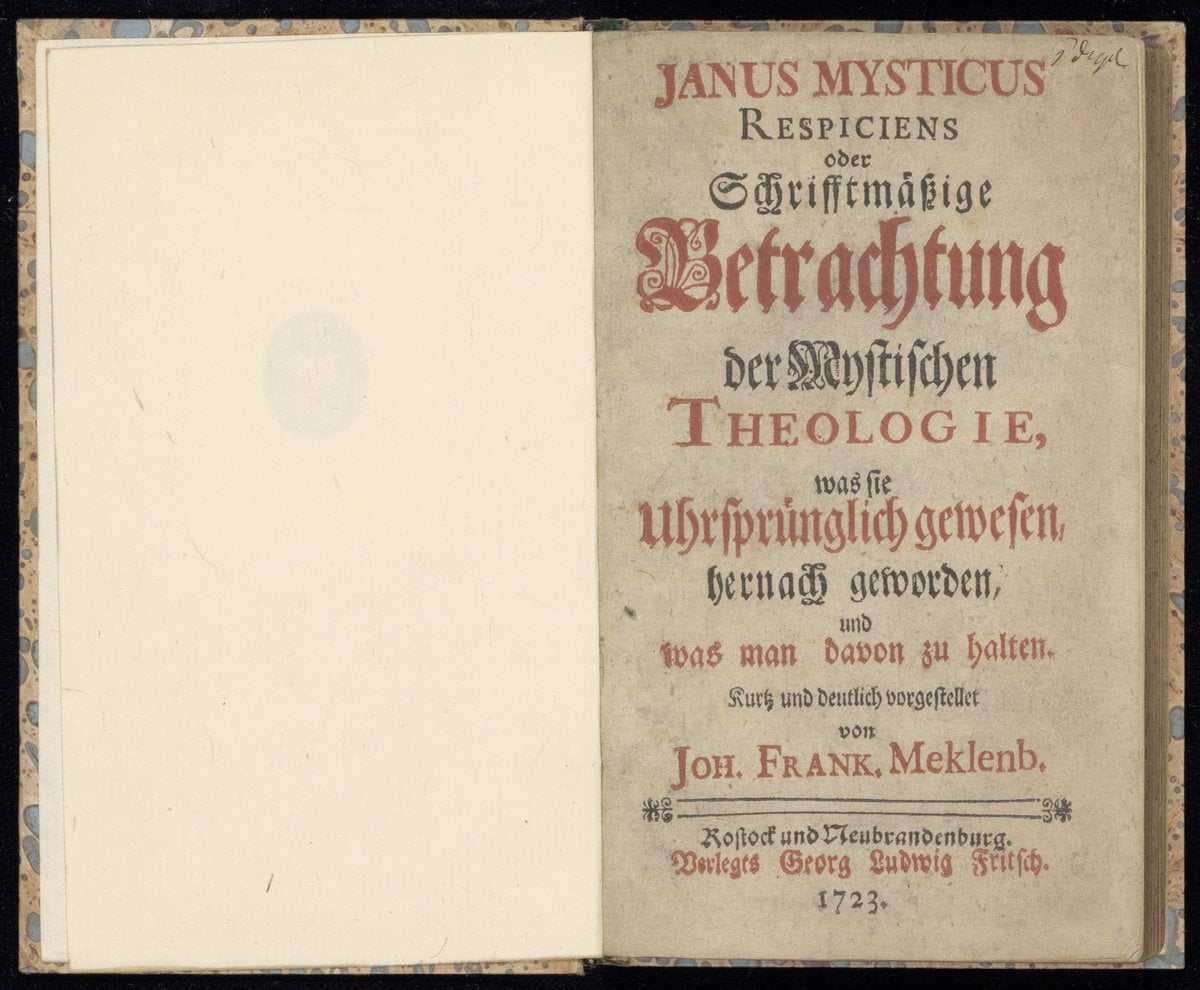 The Mystical Janus: A Scriptural Contemplation of Mystical Theology