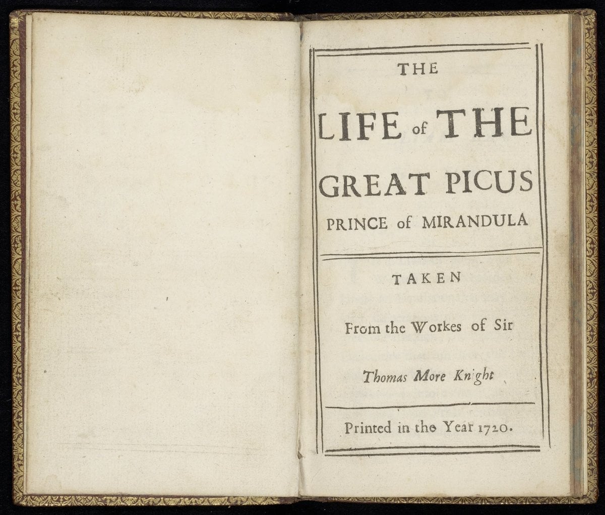 The life of the great Picus prince of Mirandula