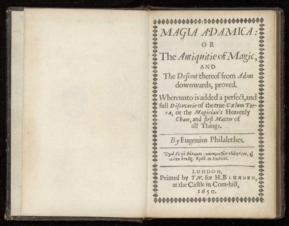 Adamic Magic, or the Antiquity of Magic