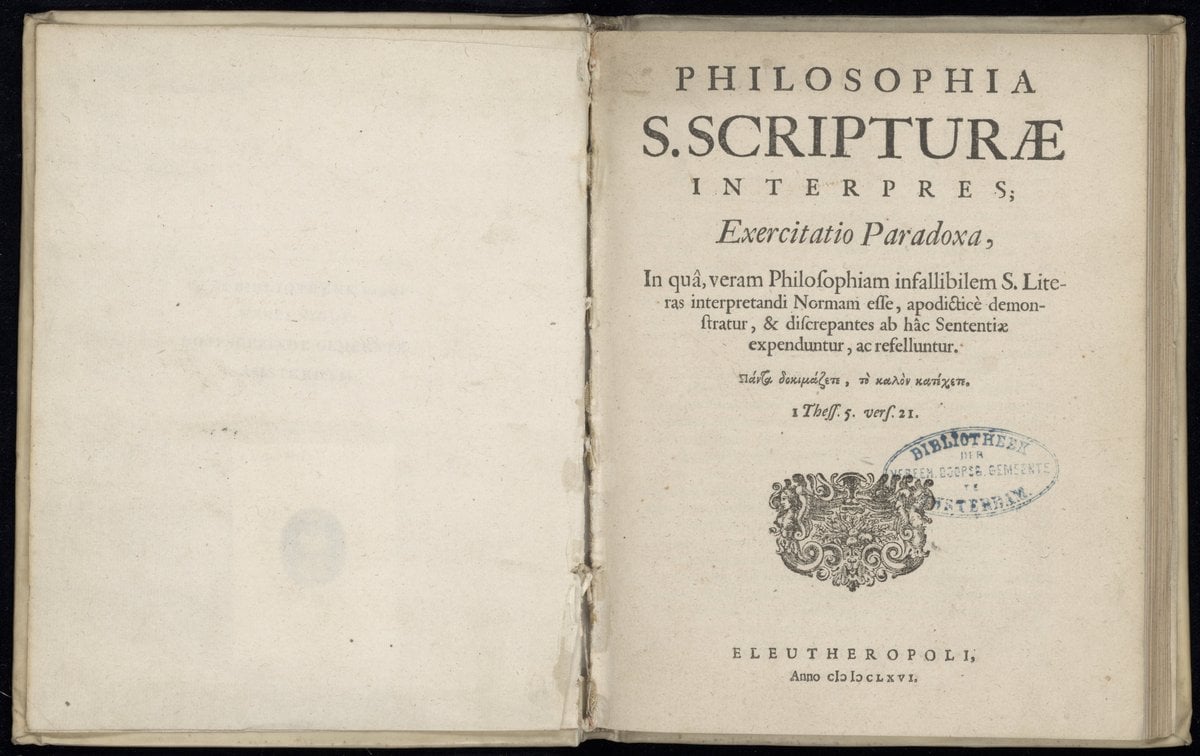 Philosophy as the Interpreter of Holy Scripture
