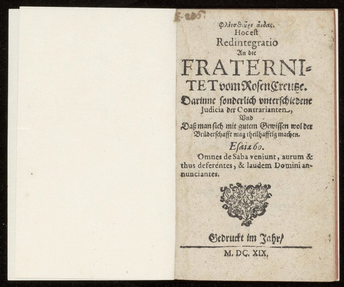 Restoration to the Fraternity of the Rosy Cross