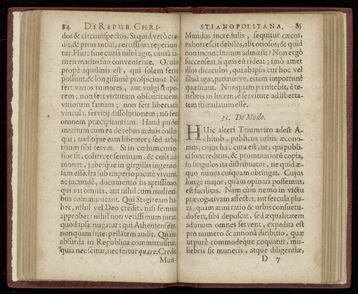 Description of the Republic of Christianopolis