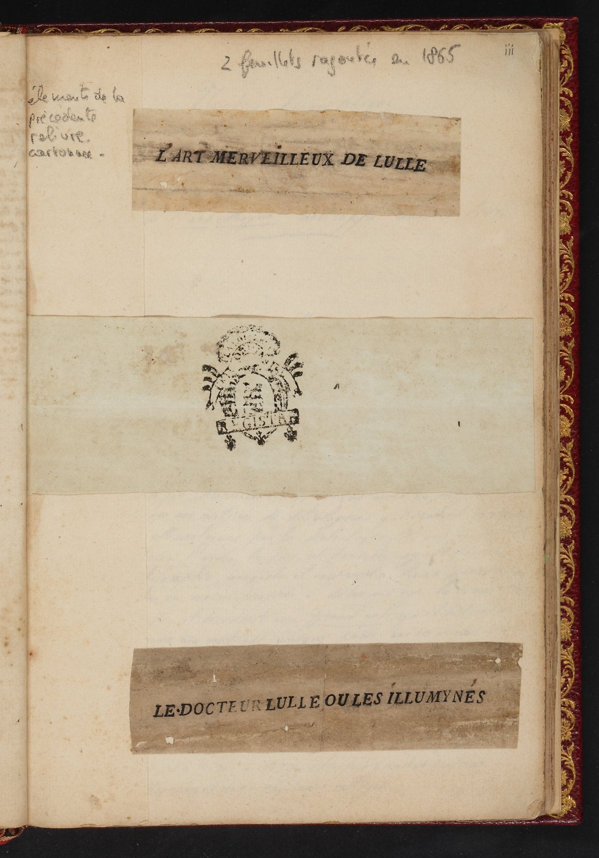 Ramon Llull — Ars Magna, 1686 MS Copy