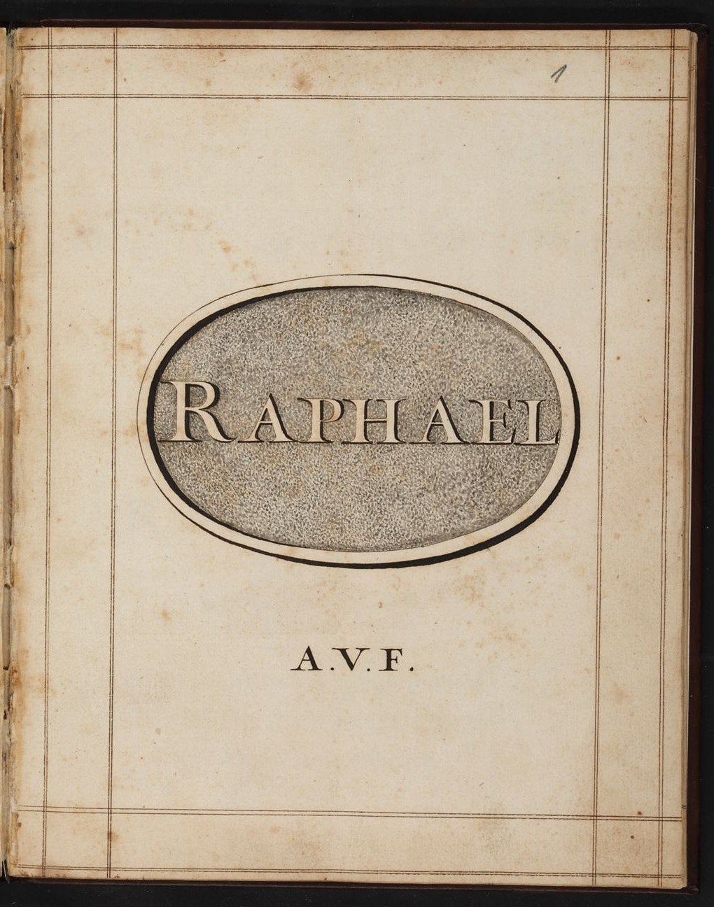 Franckenberg — Raphael, Holy Light of Medicine, 18th-Century MS