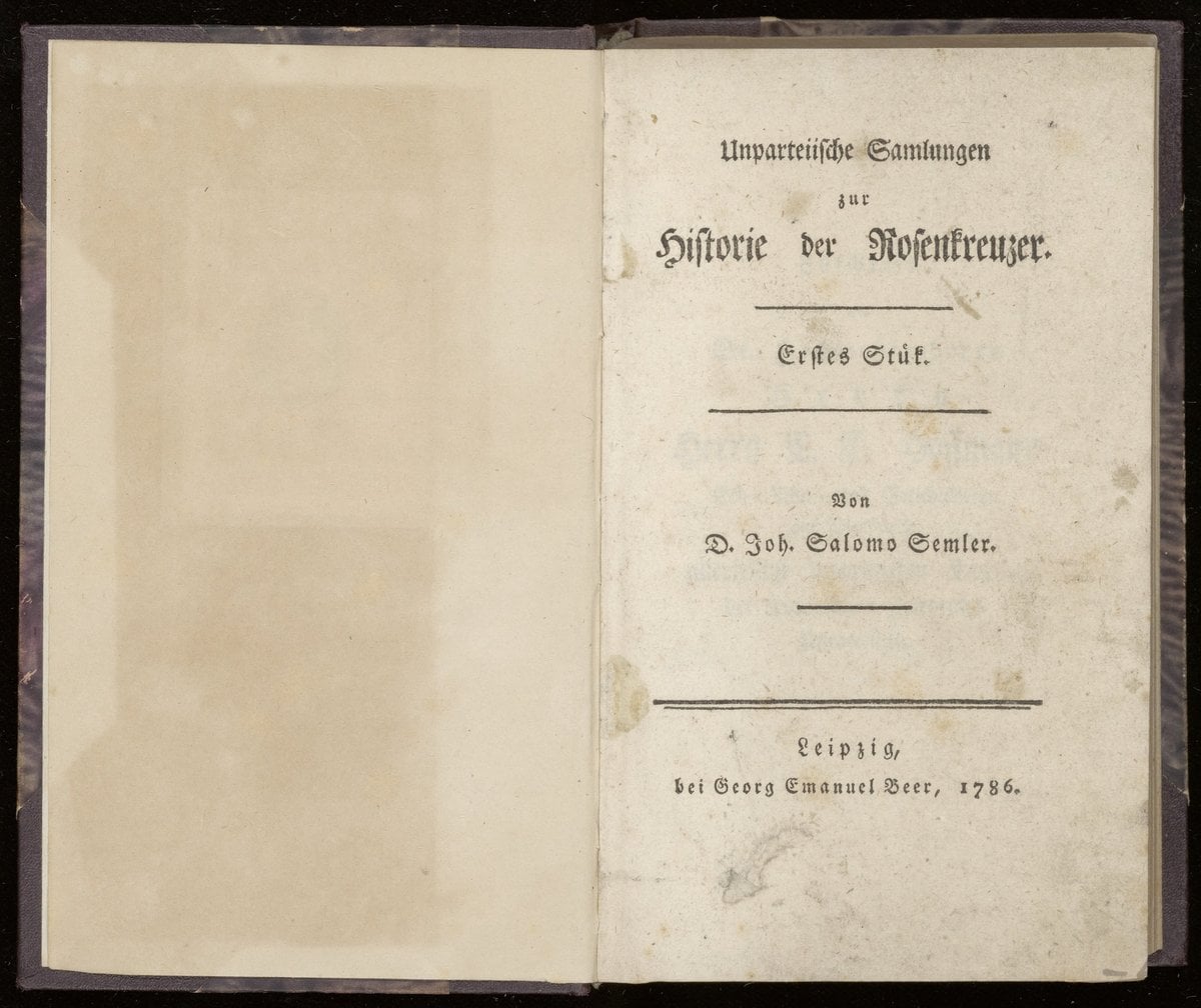 Impartial Collections for the History of the Rosicrucians