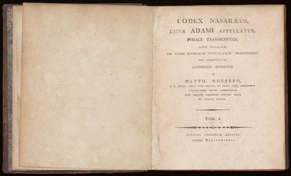 Codex Nasaraeus, liber Adami appellatus, Syriace transcriptus